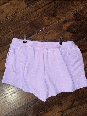 Aerie Lavender White Dot Shorts